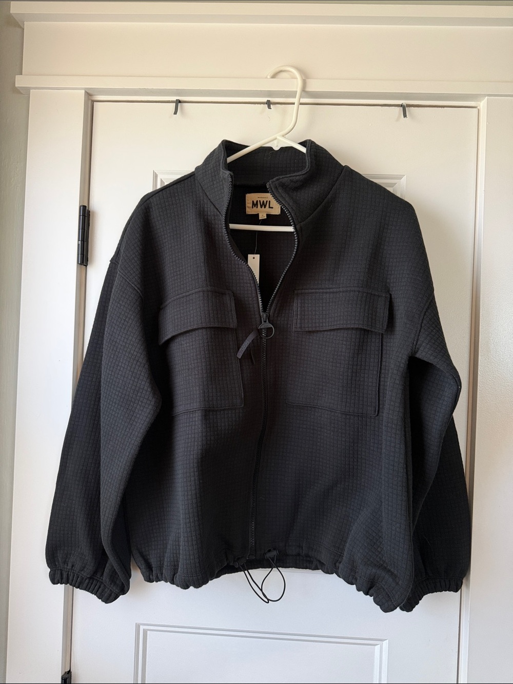 Madewell Black Utility Zip-Front Jacket